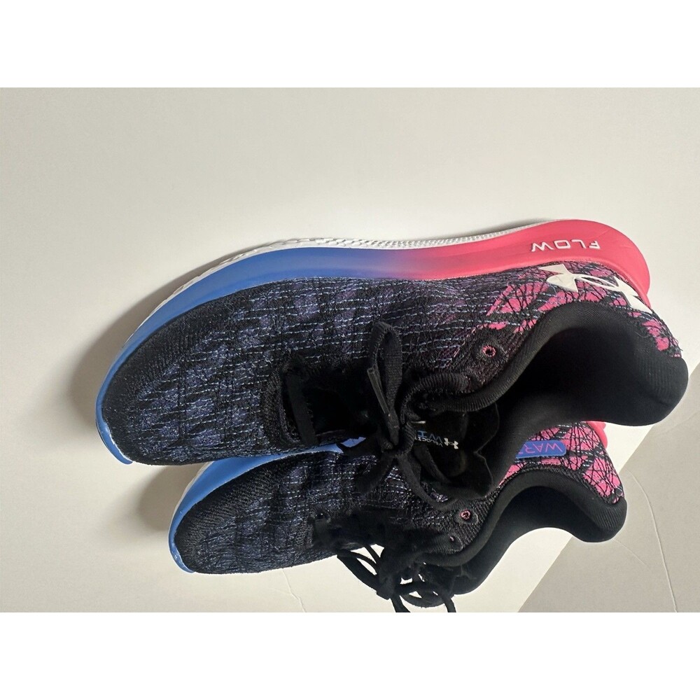 Under Armour Flow Velociti Wind  Running Tenis Black Pink And Blue Size 7 - Picture 7 of 13